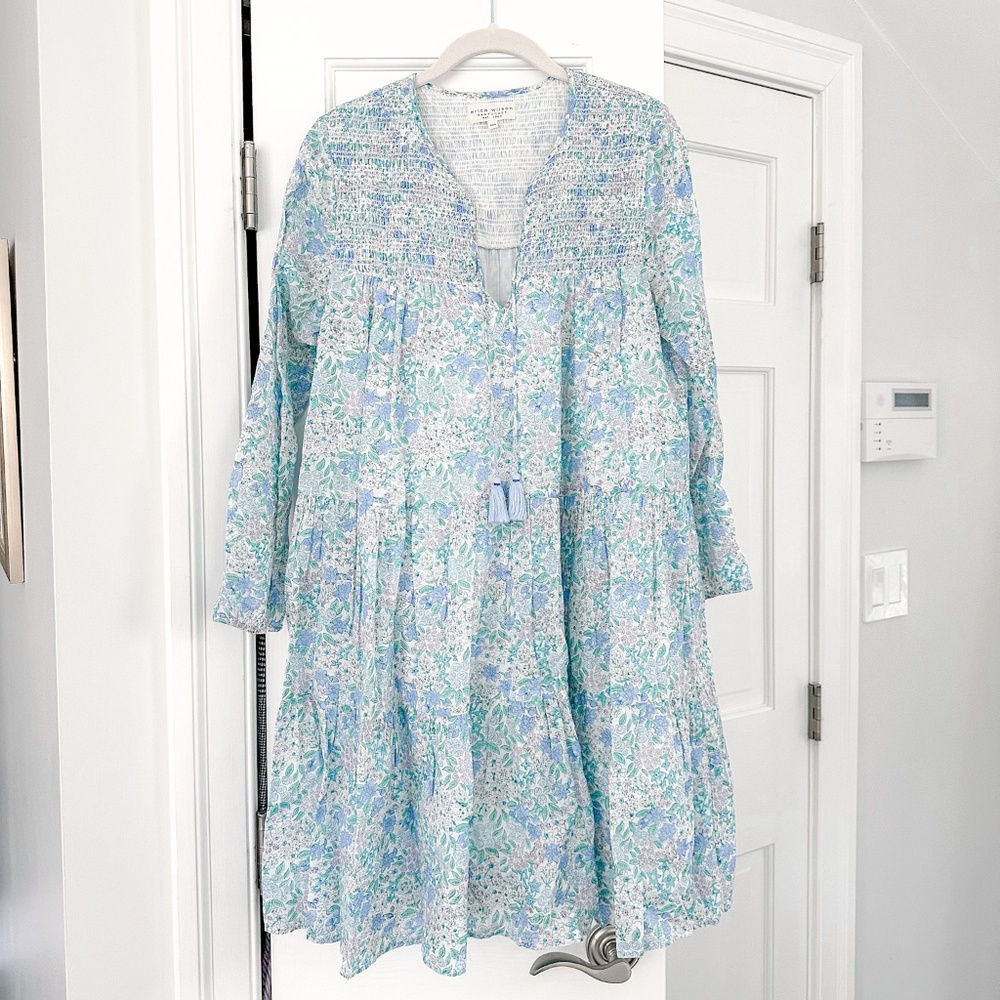 Erica Wilson - Floral Mini Dress/Caftan, XXS/XS